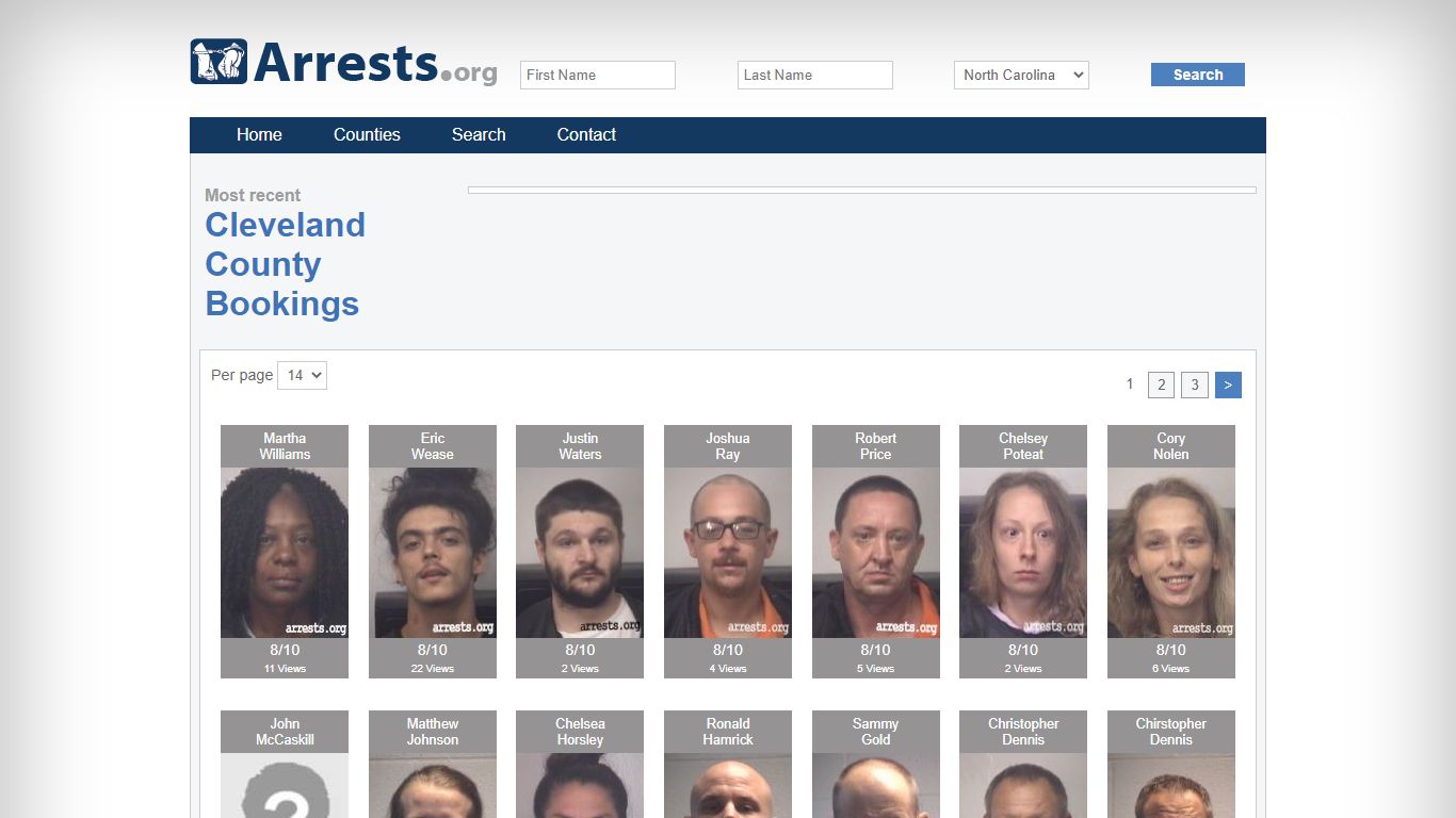 Cleveland County Arrests and Inmate Search